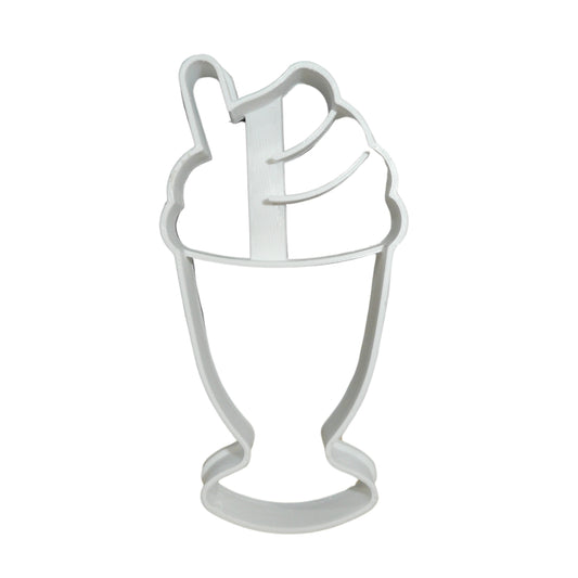 Classic Milkshake With Whipped Cream Cookie Cutter Made In USA PR5516