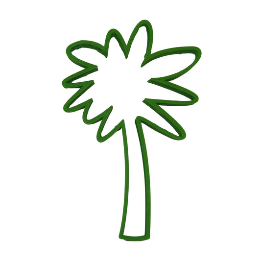 Palm Tree Tropical Island Vacation Symbol Victory Peace Cookie Cutter USA PR592