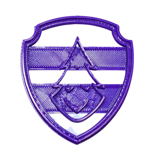 Everest Shield Tag Logo from Paw Patrol Kids TV Show Cookie Cutter USA PR656