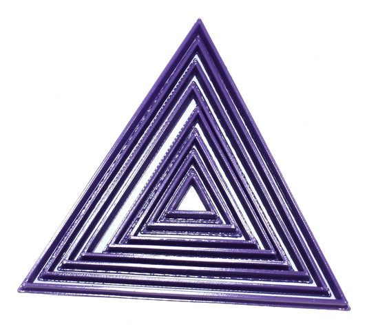 Ascending Triangles Set of 8 Special Occasion Cookie Cutter Made in USA PR756