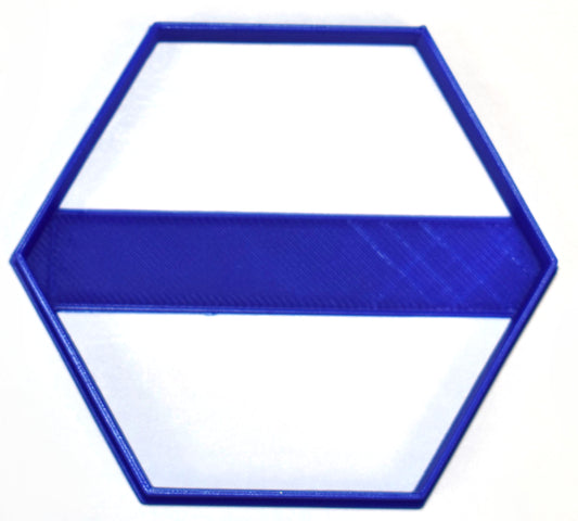 Hexagon 6 Sided Shape Special Occasion Cookie Cutter Made in USA PR798