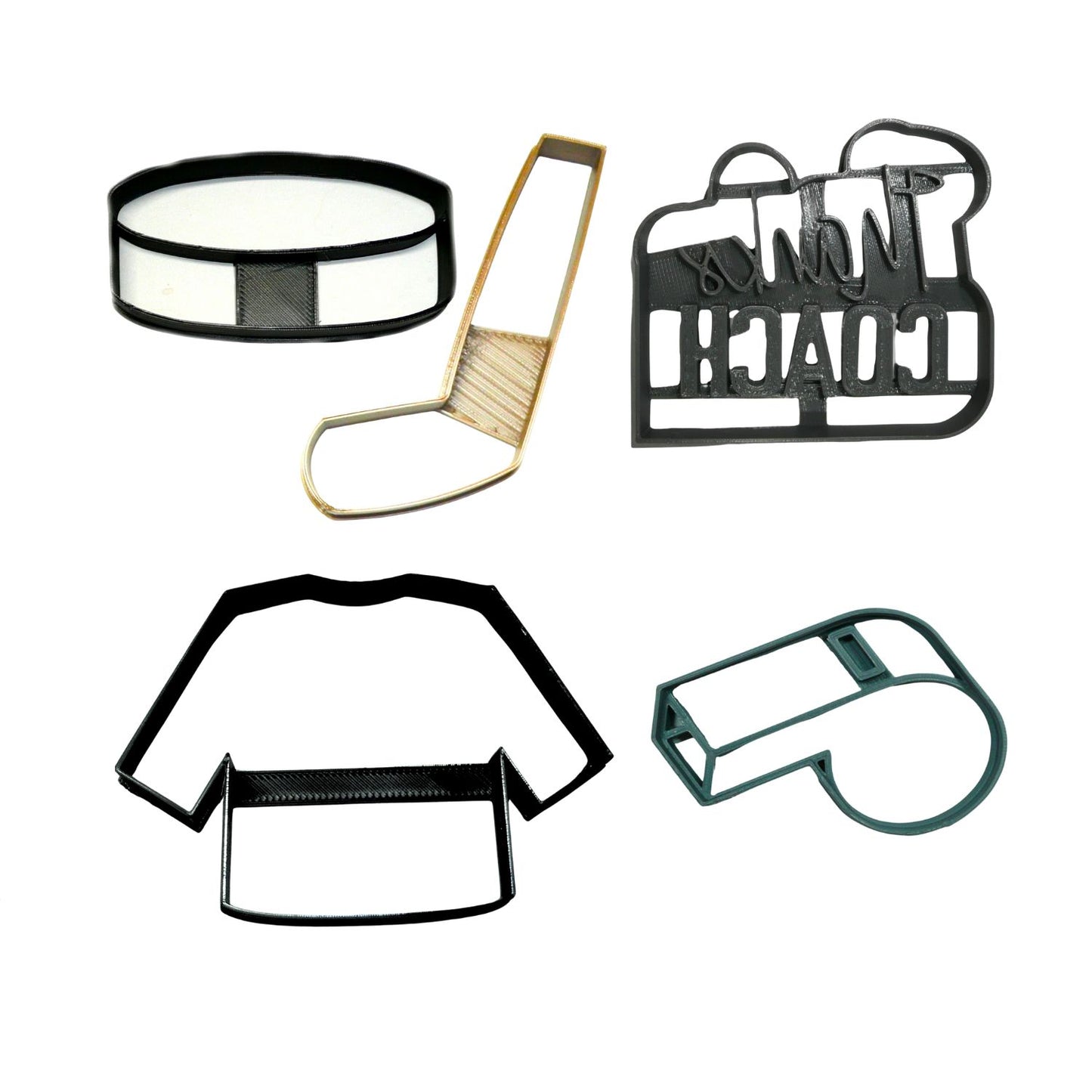 Thanks Coach Hockey Team Set Of 5 Cookie Cutters Made In USA PR9001
