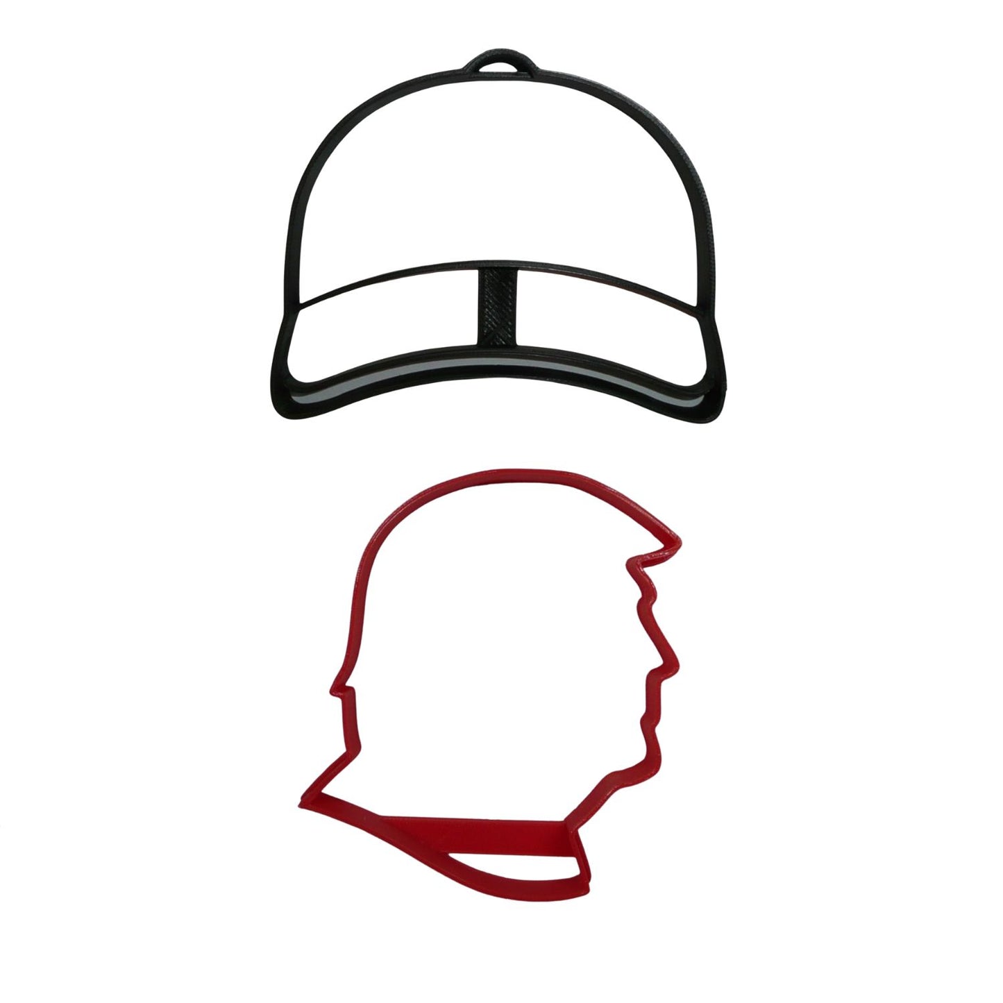 Trump MAGA Theme Baseball Hat Set Of 2 Cookie Cutters Made In USA PR9008