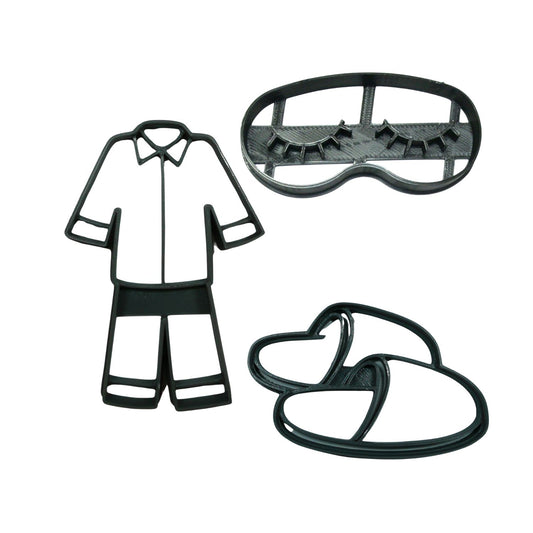 Comfy Cozy Bedtime Set Of 3 Cookie Cutters Made In USA PR9041