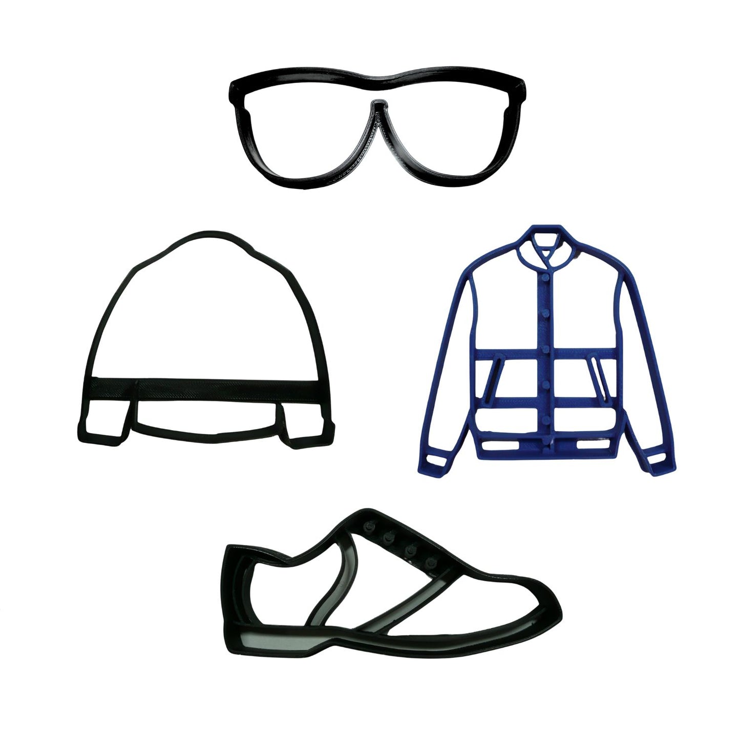 1950s Retro Mens Vintage Outfit Set Of 4 Cookie Cutters Made In USA PR9054