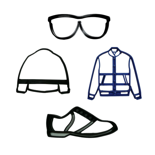 1950s Retro Mens Vintage Outfit Set Of 4 Cookie Cutters Made In USA PR9054