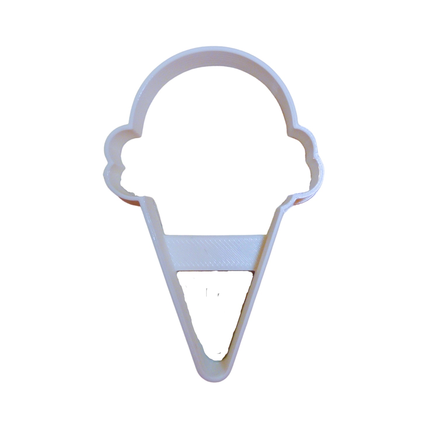 Ice Cream One Scoop Waffle Cone Outline Cookie Cutter Made In USA PR922