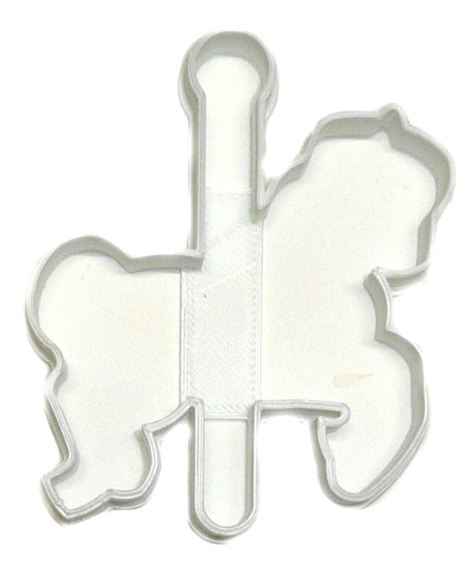 Carousel Horse Outline Merry Go Round Amusement Ride Cookie Cutter USA PR2610
