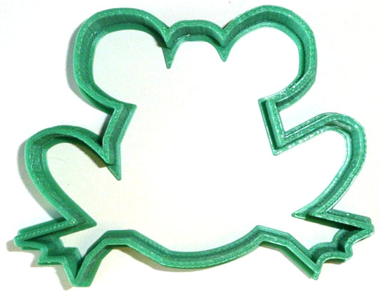 Frog Outline Pond Toad Amphibian Water Creature Cookie Cutter Made In USA PR2041