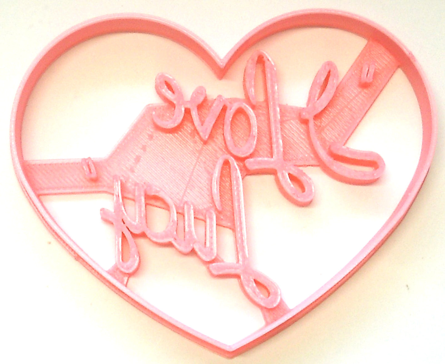 I Love Lucy Old Sitcom 1950s TV Show Heart Logo Cookie Cutter USA PR2869