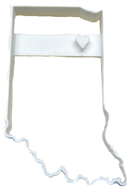 Rensselaer Indiana State Outline Shape Cookie Cutter Made In USA PR2315