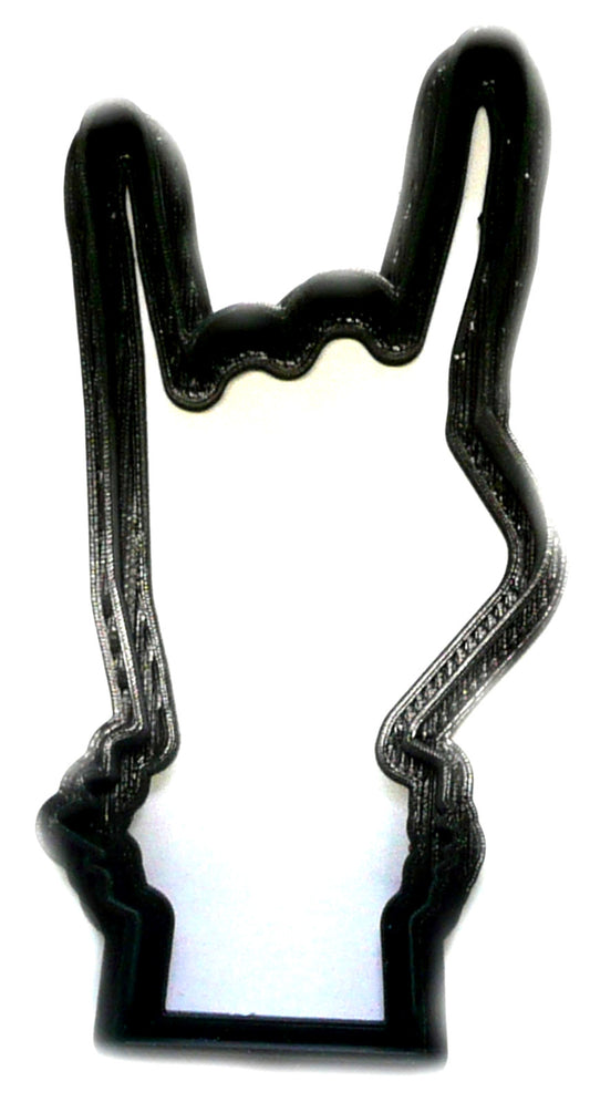 Rock On Sign Hand Symbol Gesture Cookie Cutter USA PR2036