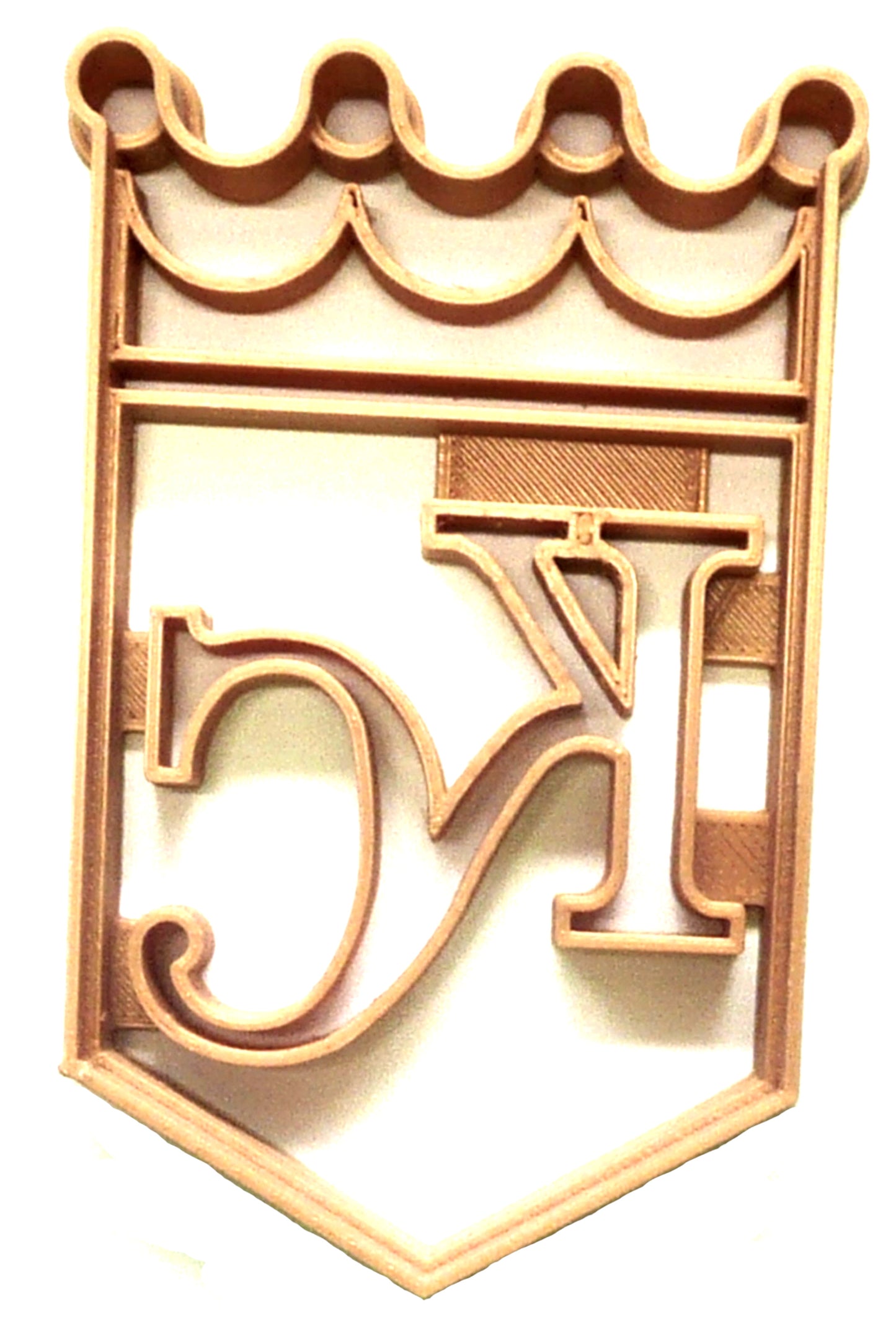 Kansas City Royals KC MLB Baseball Cookie Cutter 3D Printed Made In USA PR2273