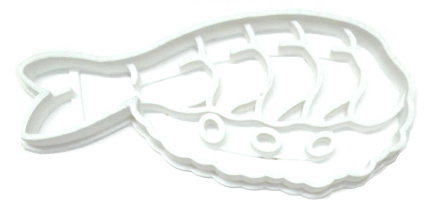 Shrimp Sushi Raw Fish Daikon Radish Nigirizushi Cookie Cutter USA PR2392