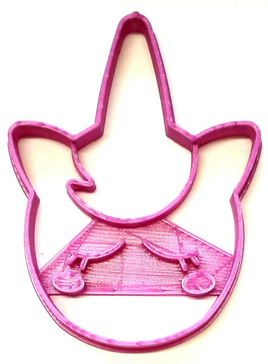 Unicorn Face Head Animal Large Pointed Spiraling Horn Cookie Cutter USA PR2652
