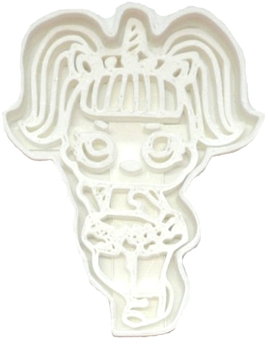 Unicorn Little Horse With Horn Surprise Doll Series Cookie Cutter USA PR2430