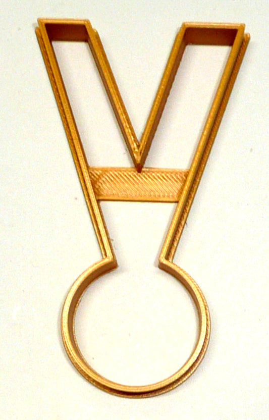 Runner Medal Run Award Ribbon Marathon 5k 10k Athlete Cookie Cutter USA PR2893