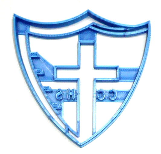 Covenant Christian High School Indiana Shield Cross Cookie Cutter USA PR2721