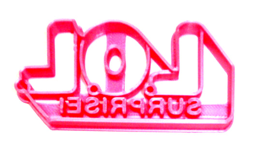 Little Outrageous Littles Surprise Doll Series Logo Cookie Cutter USA PR2507