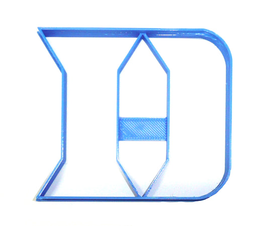 Duke University Blue Devils D Logo Sports Athletics Cookie Cutter USA PR2446