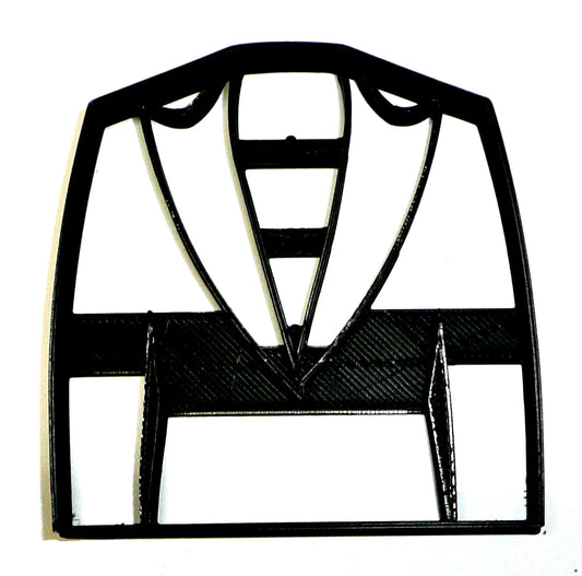 Tuxedo Tux Black Tie Formal Suit Wedding Bridal Shower Cookie Cutter USA PR2588