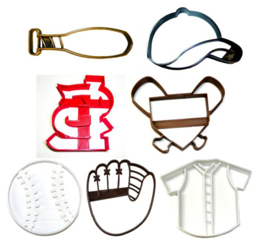 Saint St Louis Cardinals MLB Baseball Team Set Of 7 Cookie Cutters USA PR1268