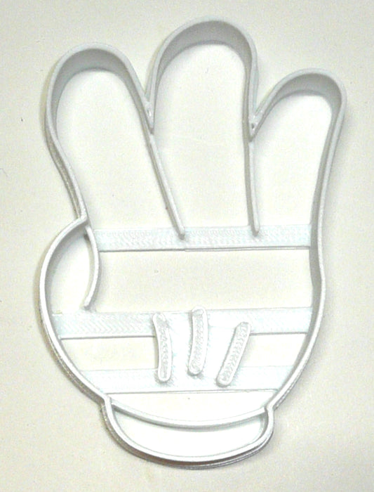 Mickey Mouse Hand Glove Number 3 Three Birthday Cookie Cutter USA PR2878