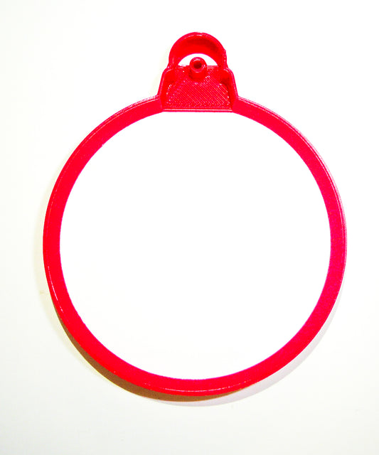 Round Ball Hanging Christmas Holiday Tree Ornament Cookie Cutter USA PR2086