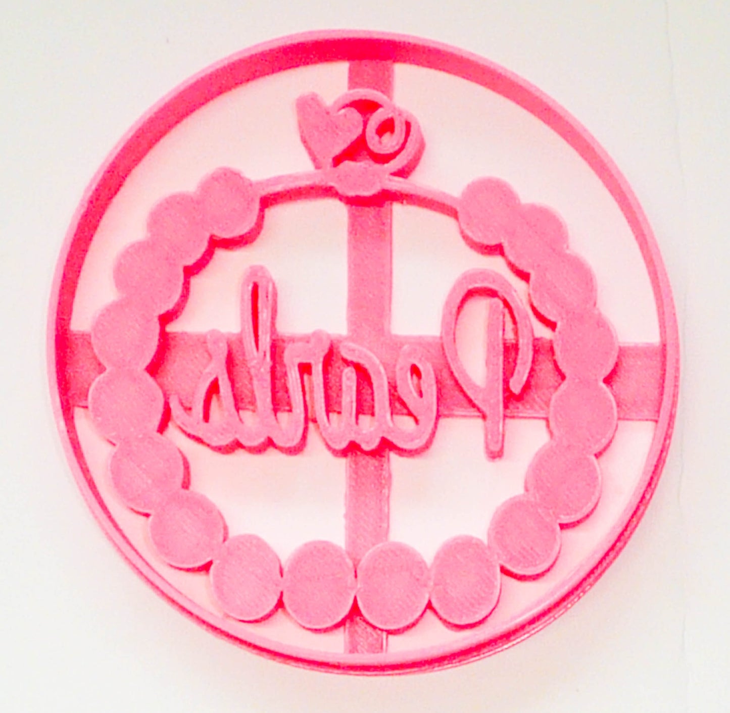 Pearls Fashion Girl Baby Shower Gender Reveal Cookie Cutter USA PR3027