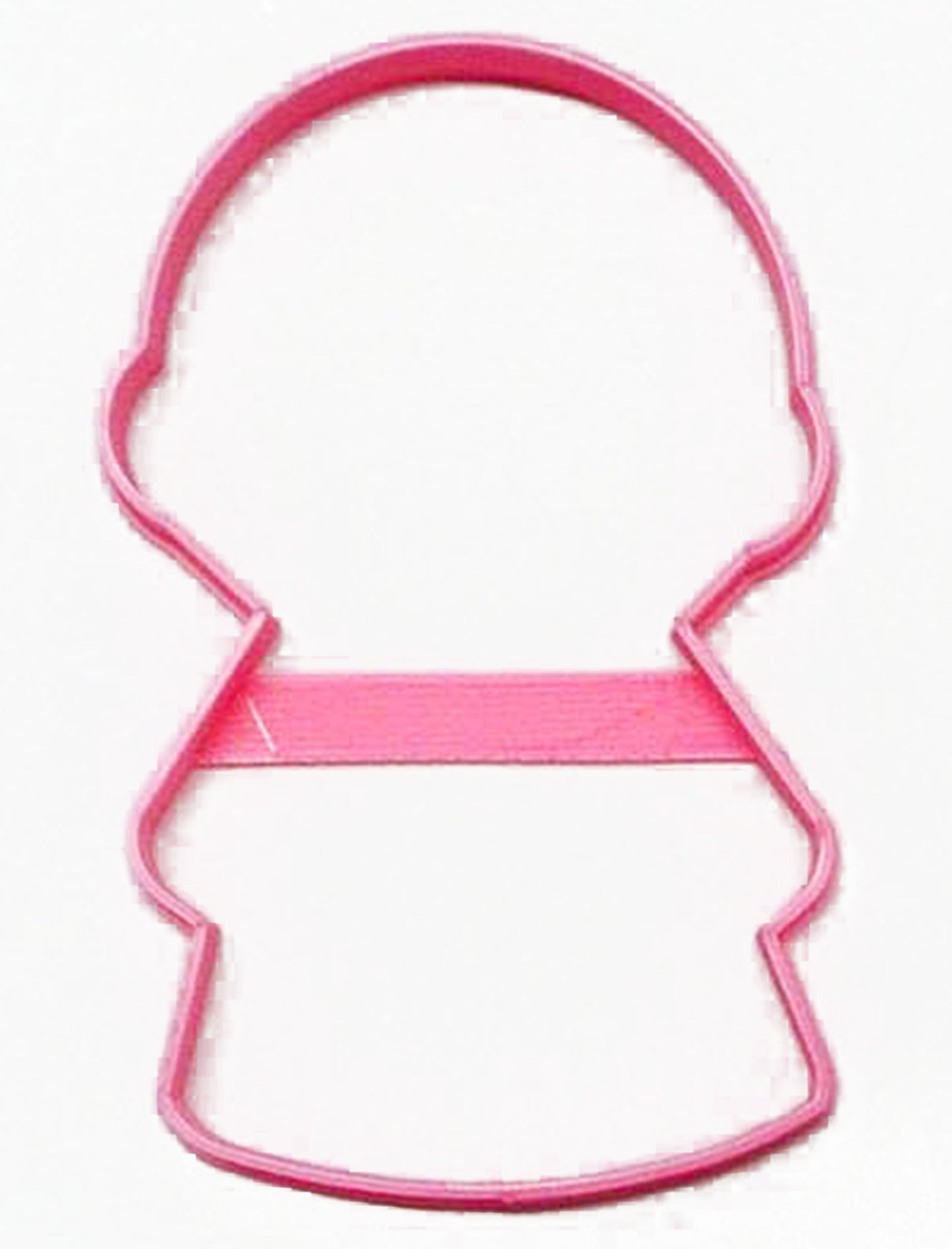 Girl Body With Round Head Outline Vintage Kids Toy Cookie Cutter USA PR3076