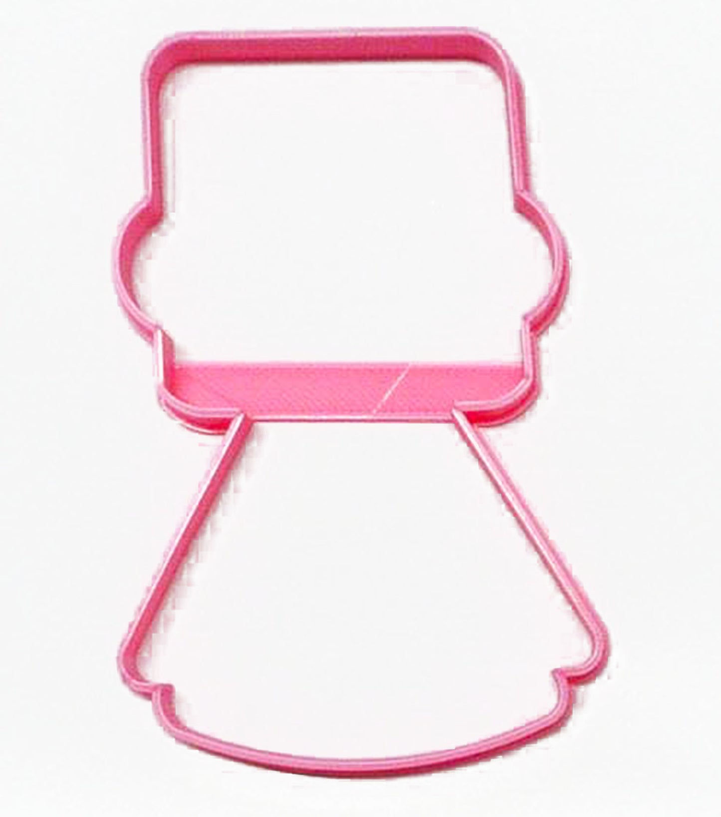 Girl Body With Square Head Hat Outline Vintage Kids Toy Cookie Cutter USA PR3186
