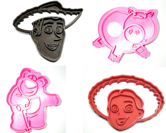 Toy Story Characters Woody Jessie Lotso Hamm Set of 4 Cookie Cutters USA PR507