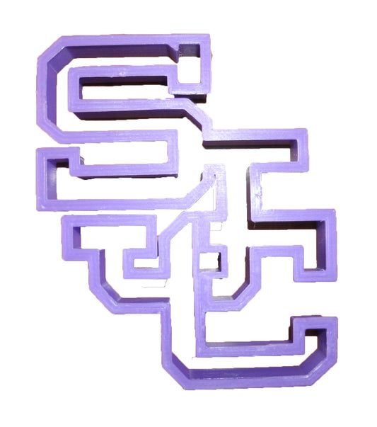 Saint Joseph's College SJC Block Letters Cookie Cutter Made in USA PR857